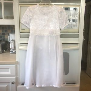 Girls Confirmation/Junior Bridesmaid Dress, 12 1/2